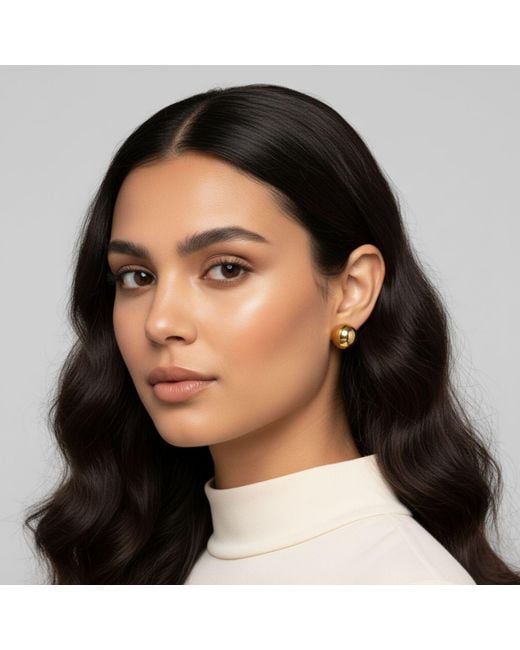 Jaredjamin White Orbita Stud Post Earrings