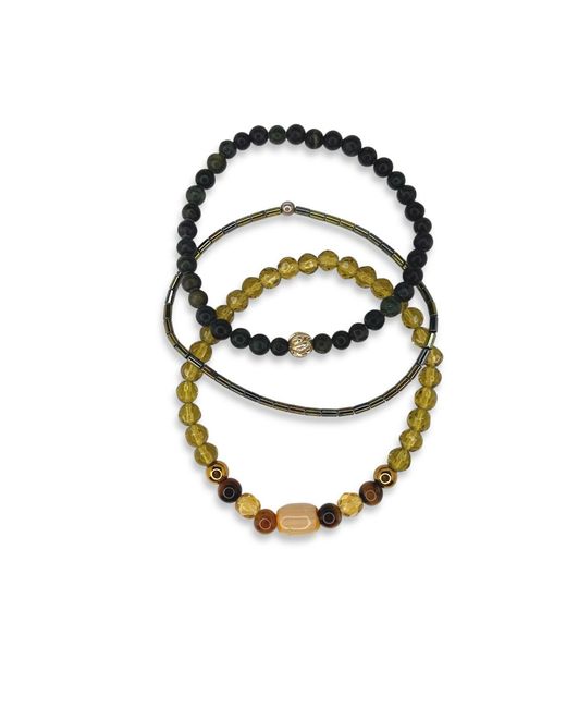 Jaredjamin Black Cadence Bracelet Set for men