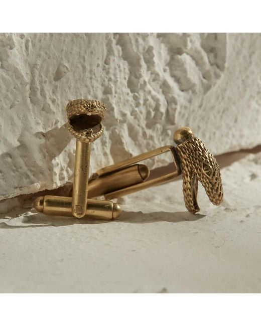 Zeworks Metallic Naga Cufflinks for men