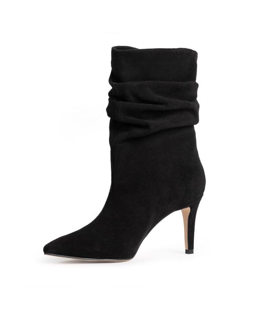 Traces of Heels Black Moonveil Ankle Boots