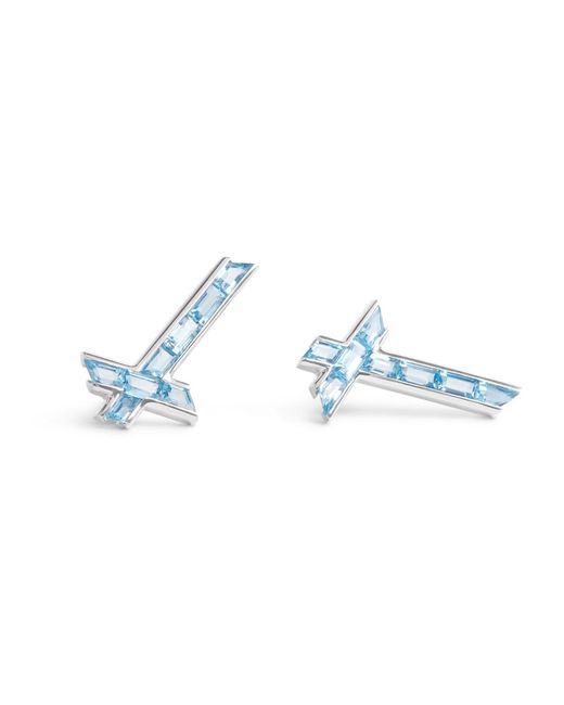 Kasun Blue Lucky Star Earrings