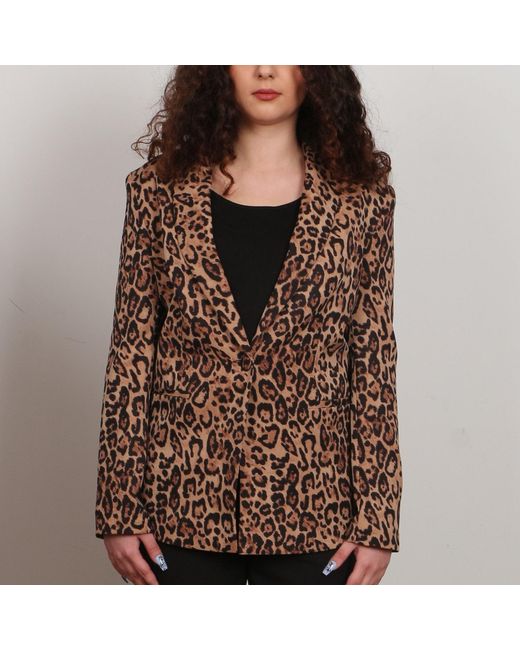 Nuvv Collection Brown Leopard Print Jacket & Vest Set – Bold Modern Style