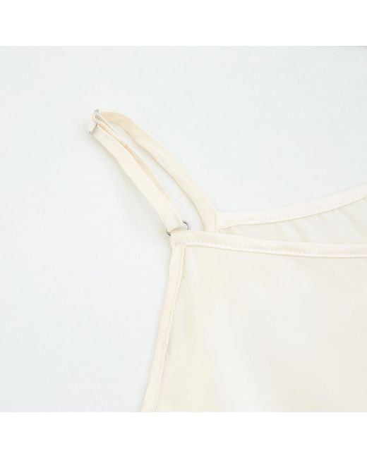 Soft Strokes Silk Natural Neutrals Pure Mulberry Silk Camisole With Adjustable Straps
