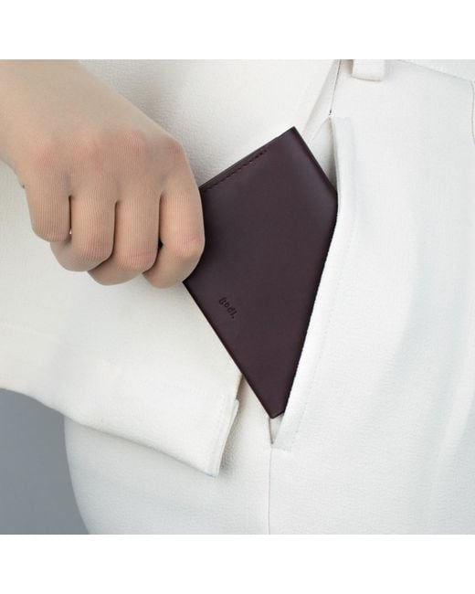 godi. Purple Bifold Leather Wallet