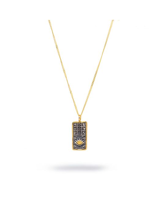 Ebru Jewelry Metallic Magical Numbers & Protective Evil Eye Sterling Chain Necklace
