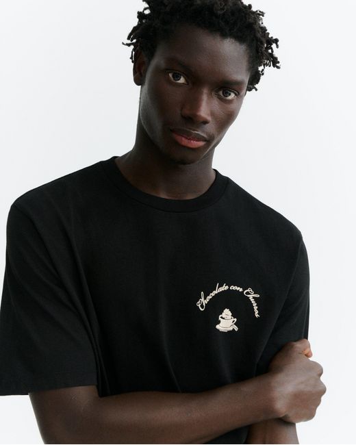 Thinking Mu Black Churros Zach T-Shirt for men