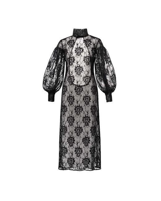 Van Brussel Black Opulence Lace Dress