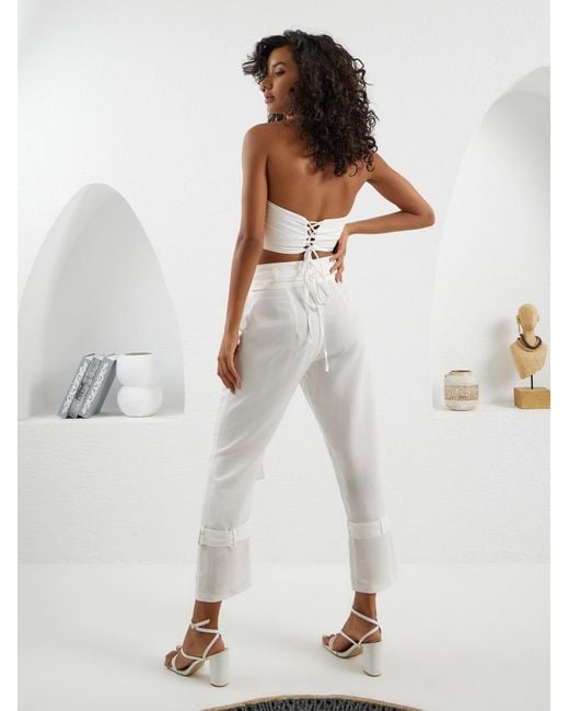 Lumina Eligma White Matador Pants