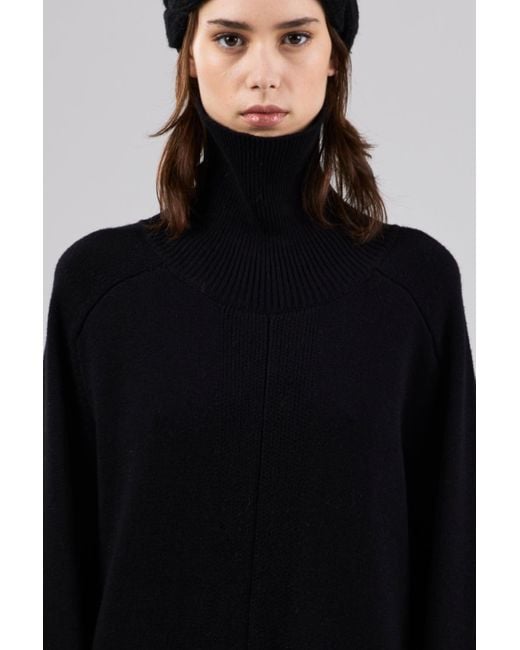 Dref Black Solaris Maxi Rollneck Knit