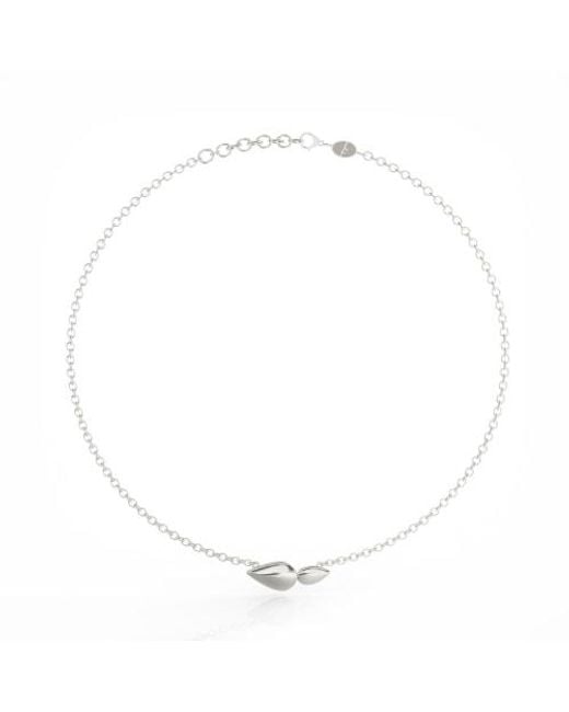 Linda Fiore White Lotus Necklace