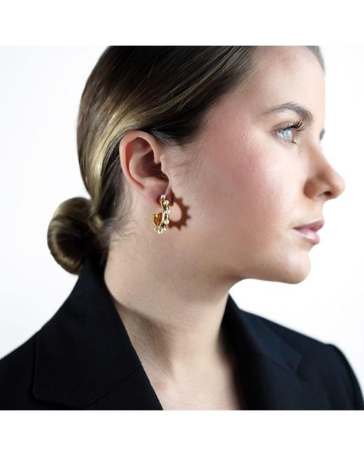 Bounkit Metallic Nicky Hoops Pearls
