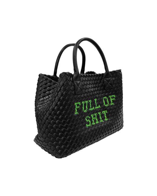 Lilly Loves Black Vegan Full Of Shit Handbag