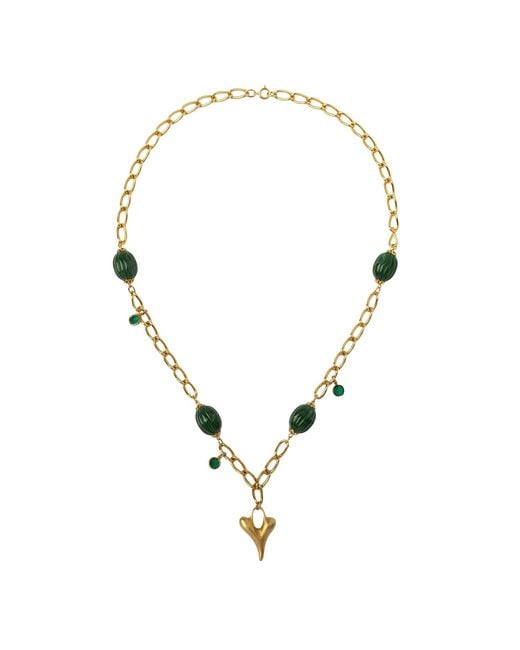 Caramel Vintage Jewellery Metallic Vintage Plated Envy With Necklace