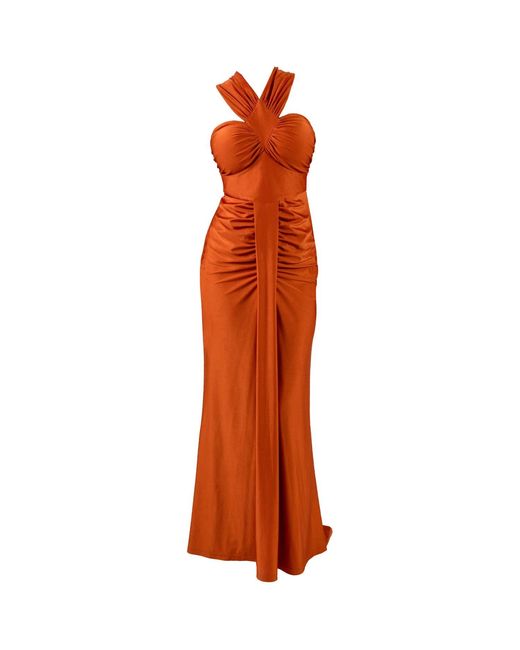 Lamide Sadipe Orange Vespera Dress