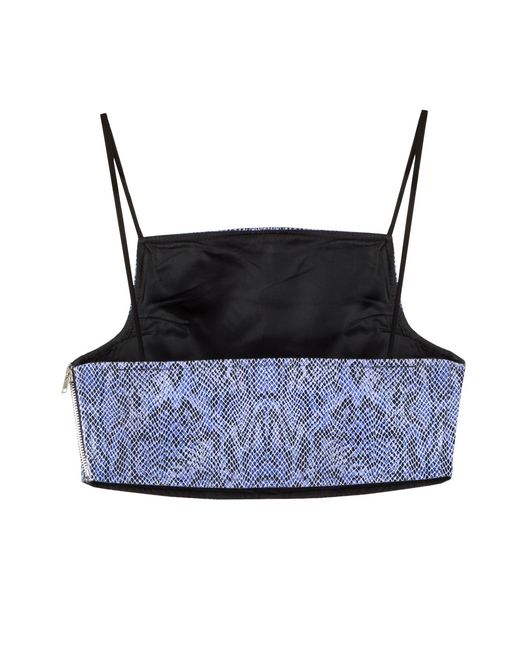 Paloma Lira Blue Snake Top
