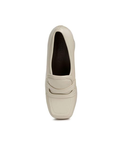 Rag & Co Natural Neutrals Gilliam High Platform Wedge Loafers By Rag & Co