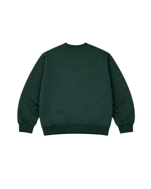 FELLA SWIM Green Gavan Oversized Crewneck Sweater for men