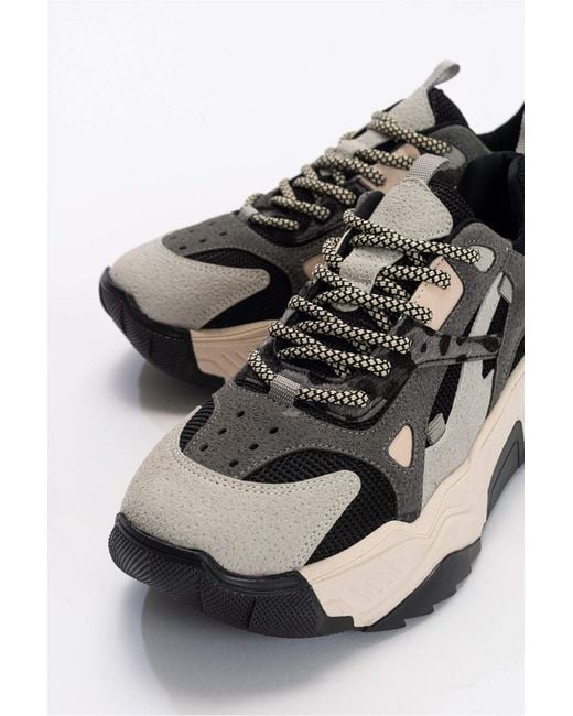 Prologue Shoes Black Loretta Platform Sneakers