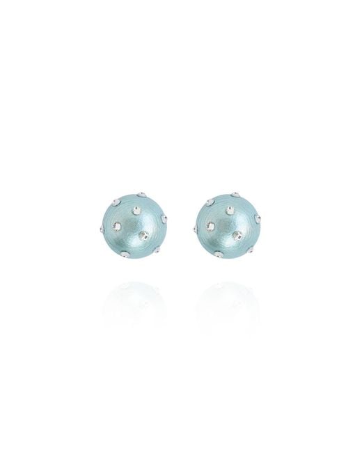 Saule Label Blue Gaia Jet Petite Earrings