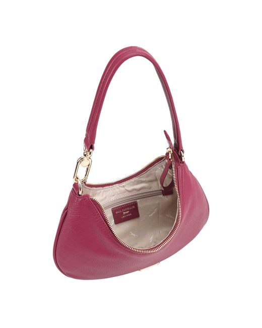 Paul Costelloe Purple Tirana Leather Shoulder Bag