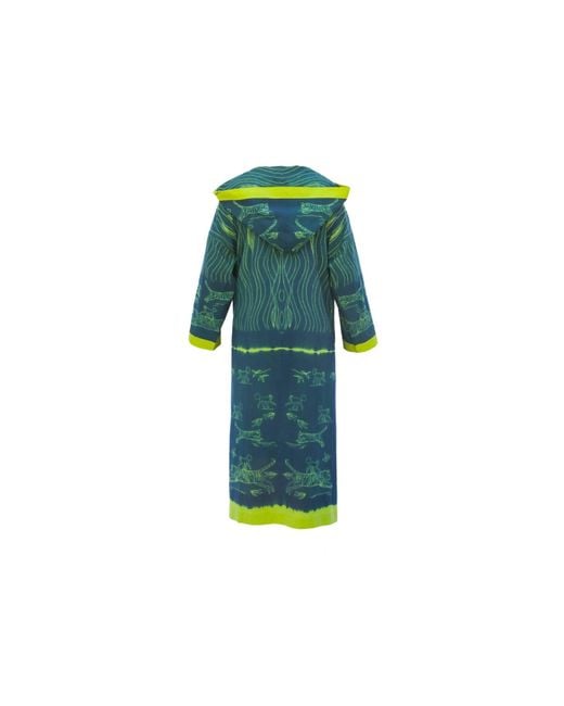 Tiger and the Monkey Green The Veronica Organic Handloomed Cotton Kaftan Dress