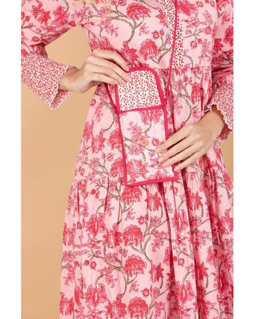 Inara Pink Cherry Blossom Crossbody Phone Bag