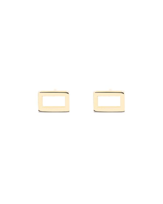 Sheida Farrokhi Metallic Rectangle Stud Earrings