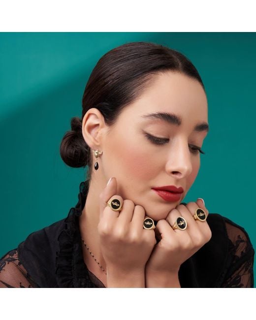Myrto Katramadou Jewellery Metallic Queen Bee Stud Earrings
