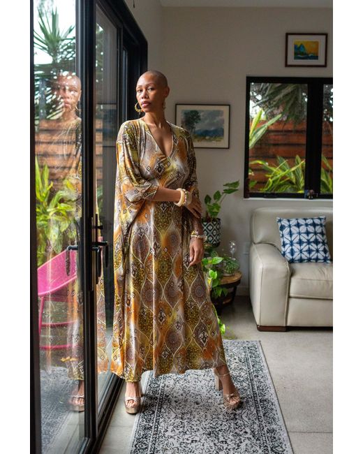 Jennafer Grace Metallic Gracie Caftan