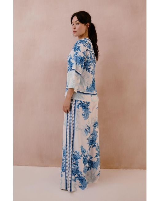 Raishma Blue Myra Trousers