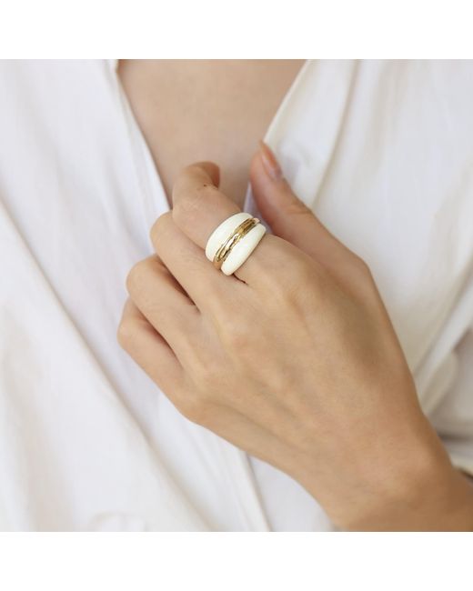 Retro Chic Metallic Ostuni Rings