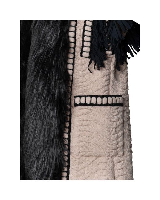 The Extreme Collection Black Faux Fur Waistcoat Edward