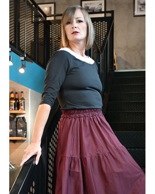 Frock Tales Black Boating Top