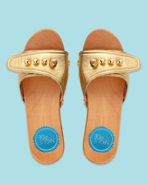 Nique Forde Natural Butterscotch Lucille Sandals