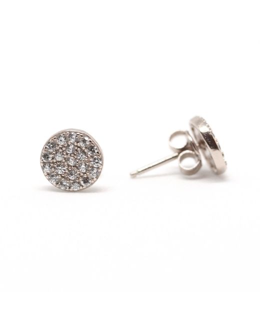 VicStoneNYC Fine Jewelry Metallic Natural Diamond V S E Color Stud Earrings