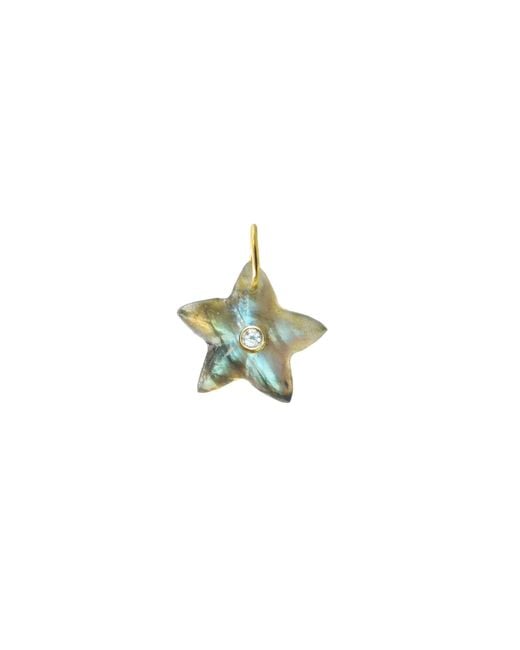 KAMARIA Blue Star Fish Gemstone Pendant With Topaz