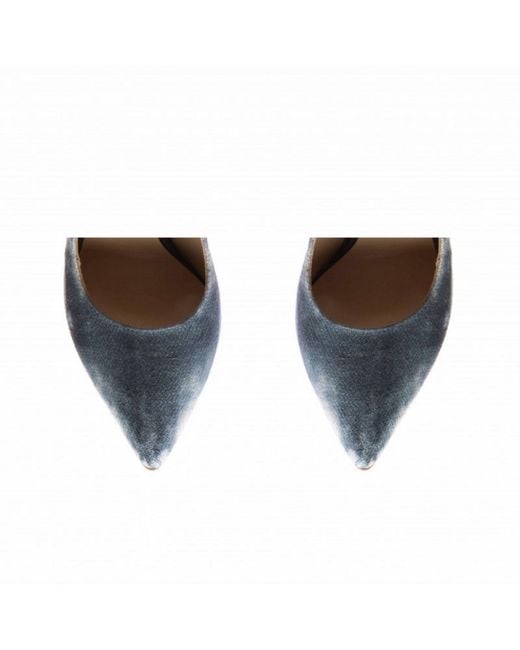 The 5Th Element Blue Washed Denim Stiletto Pumps