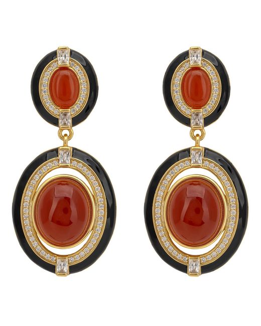 Latelita London Orecchini A Goccia Lunghi Coco In Argento 925 Con Zirconie Cubiche, Gioiello Elegante Per Sera E Matrimoni - 6
