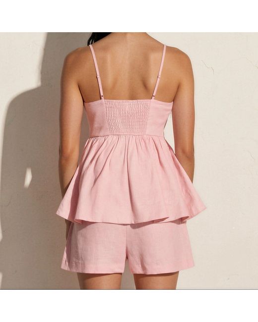 Yumi Kim Pink Coco Linen Top