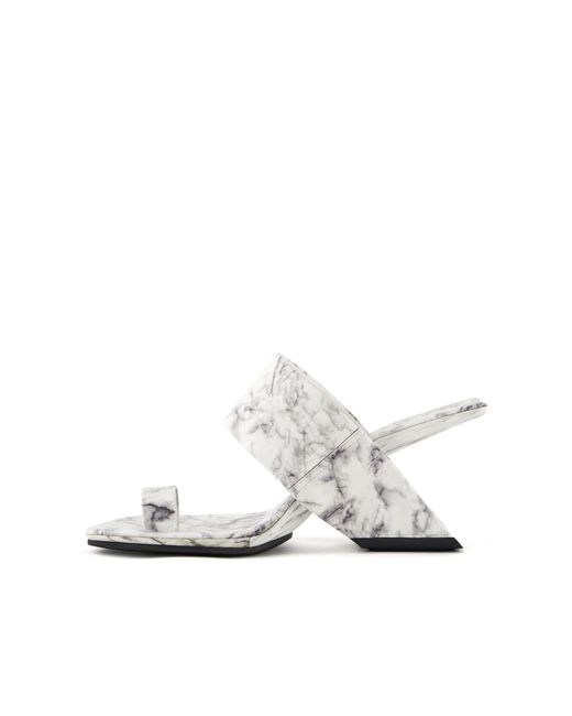 United Nude White Loop Toe Hi