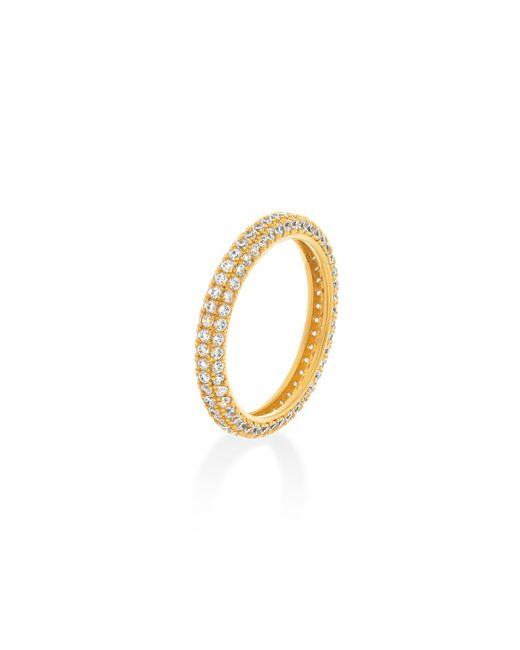 Shabella Nyc Metallic Pave Thin Ring