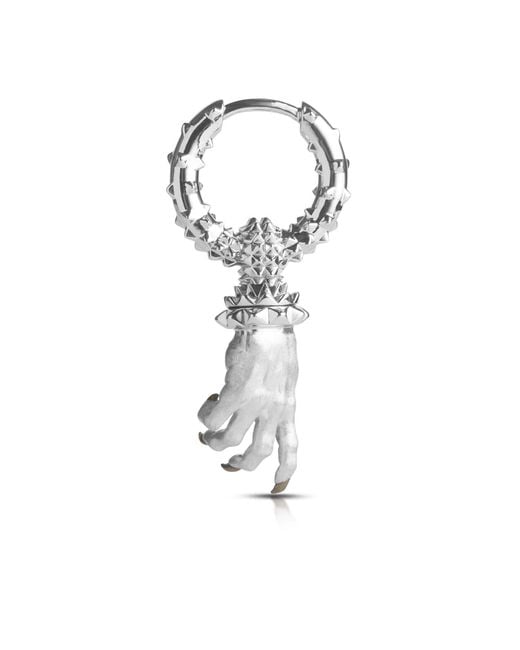 Kasun Metallic Hand Of The Protector Earrings for men