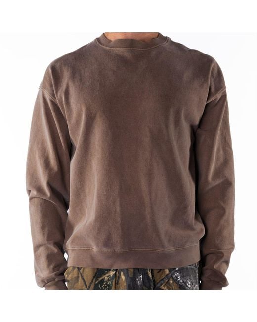 Ariko Natural Brownstone Post Surf Crew Sweat for men