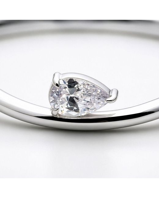 Belinda Jewelz White Pear Gemstone Solitaire Bangle