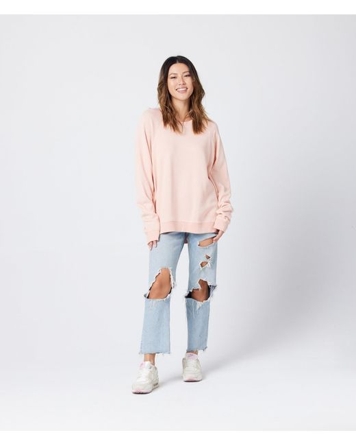 Known Supply Pink Raglan Sweatshirt