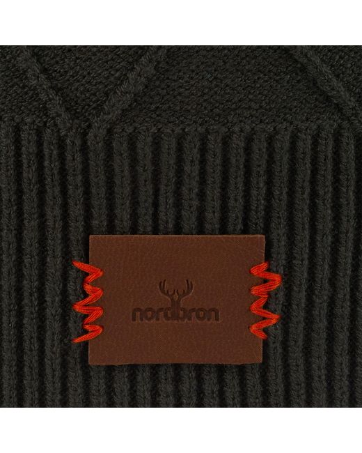 Norbron Black Bonham Moss Beanie for men