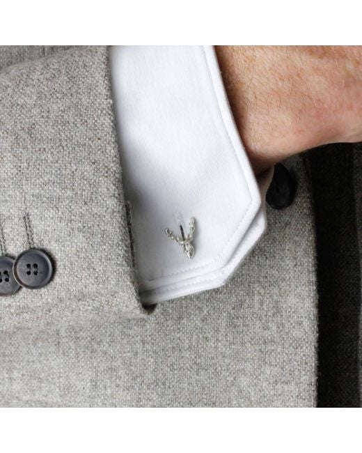 Lee Renee Metallic Stag Cufflinks for men