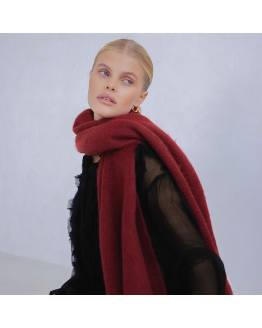 Arctic Fox & Co. Red The Reykjavik Scarf Burgundy