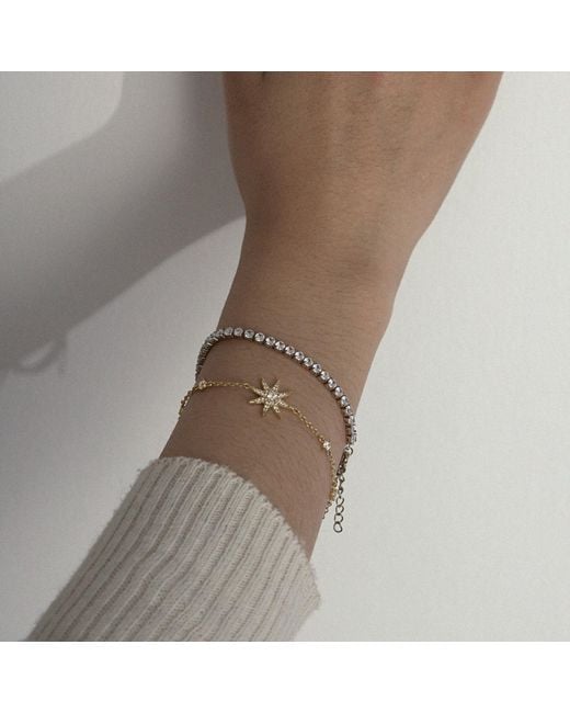 Diamonbliss Metallic Marilyn Monroe Hollywood Star Station Bracelet