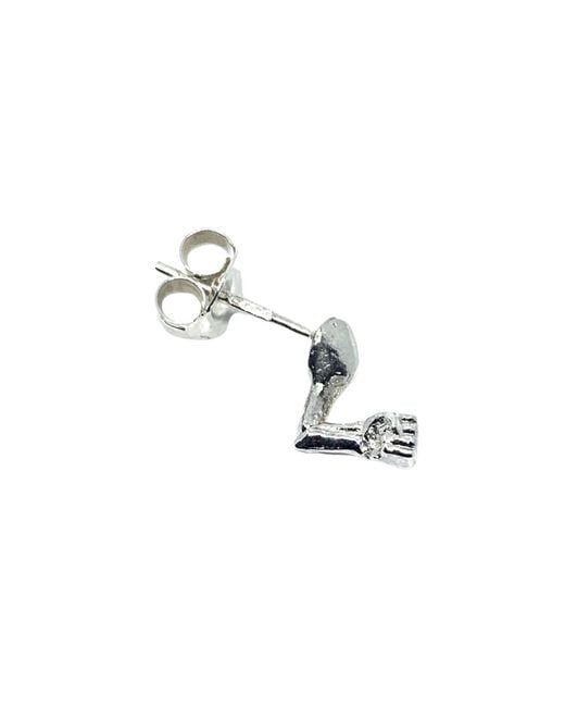 Tg-Jewellery by Tamara Gervasio White Skull Arm Solo Stud